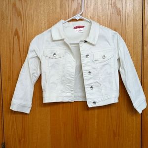 Hanna Andersson white denim jacket